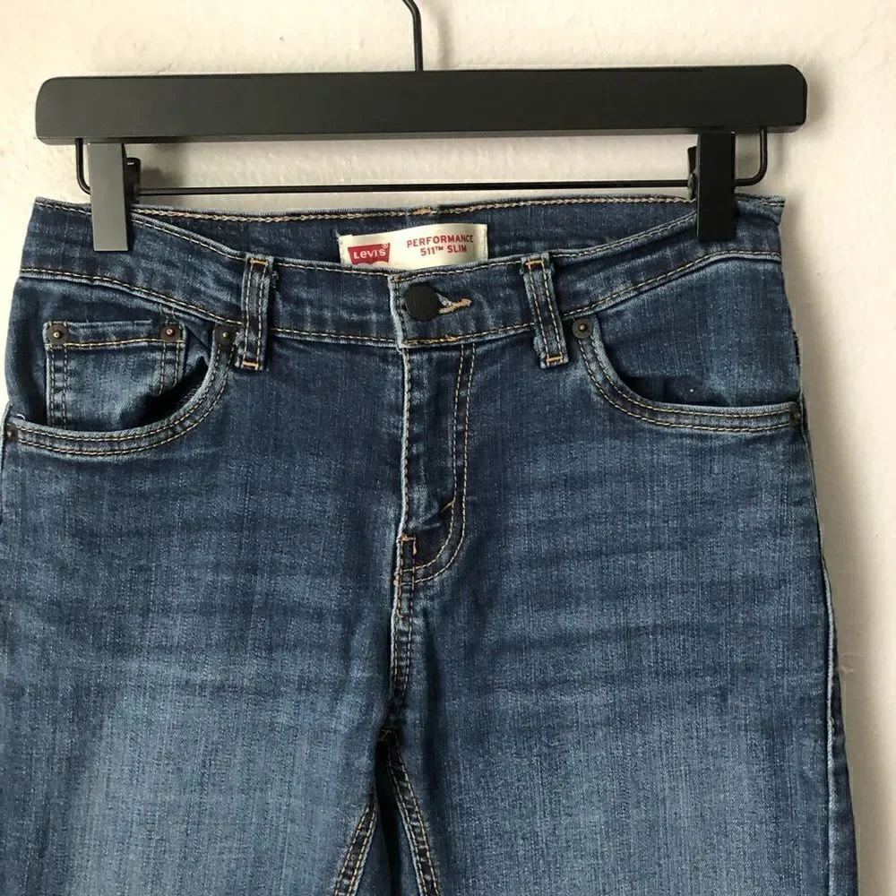 Levi’s performance 511 slim dark Wash denim jeans